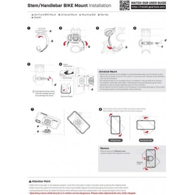 Spigen Gearlock Ms100 Ant Dviračio Vairo Tvirtinamas Laikiklis 9