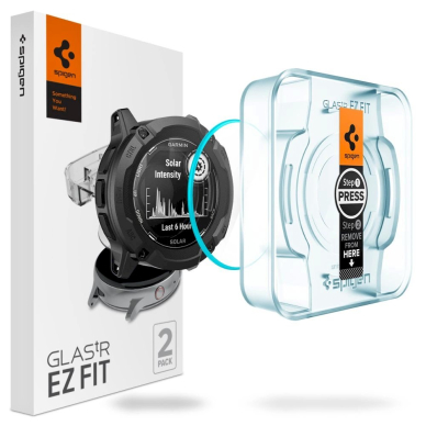 Spigen Glas.tR EZ Fit Apsauginis stiklas Garmin Instinct 2X Solar - 2 pcs.