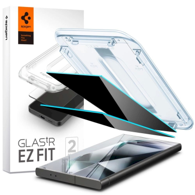 Spigen Glas.tR EZ Fit Privacy Apsauginis stiklas for Samsung Galaxy S24 Ultra - 2 pcs.