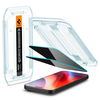 Spigen Glas.tR EZ Fit Privacy Apsauginis stiklas iPhone 16 Pro - 2 pcs. 8