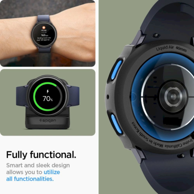 Spigen Liquid Air Dėklas Samsung Galaxy Watch 7 (40mm) - matinis juodas 12