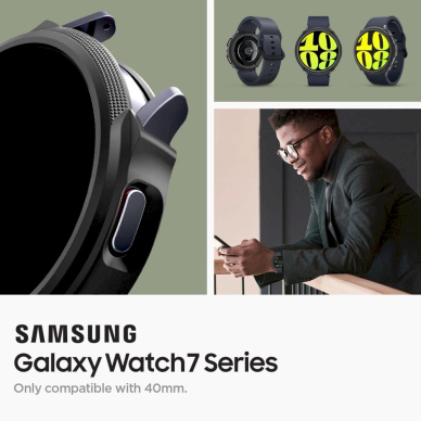 Spigen Liquid Air Dėklas Samsung Galaxy Watch 7 (40mm) - matinis juodas 9