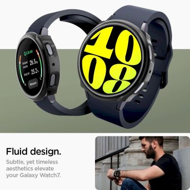 Spigen Liquid Air Dėklas Samsung Galaxy Watch 7 (44mm) - matinis juodas 10