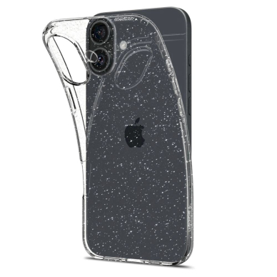 Spigen Liquid Crystal iPhone 16 Case - Clear Glitter 2