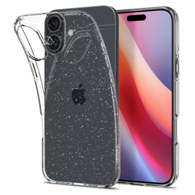 Spigen Liquid Crystal iPhone 16 Plus Dėklas - Skaidrus Glitter