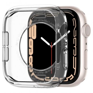 SPIGEN LIQUID CRYSTAL RĖMELIS APPLE WATCH 4 / 5 / 6 / 7 / SE / 8 / 9 (40 / 41 MM) permatomas