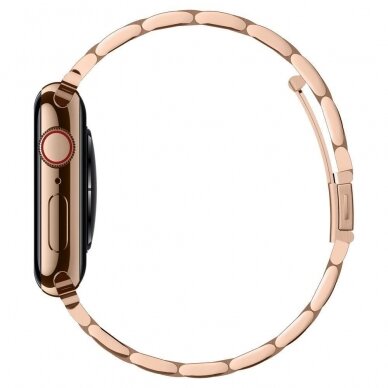 Spigen Modern Fit Bir dirželis Apple Watch 1/2/3/4/5/6 (38/40Mm) Rausvai auksinis 3