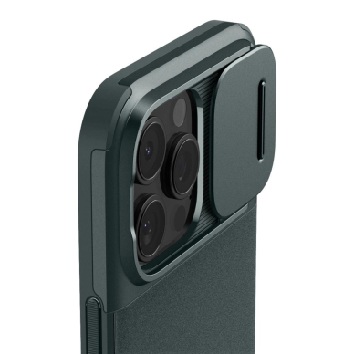 Spigen Optik Armor Mag Dėklas MagSafeiPhone 16 Pro Max - Žalias 5