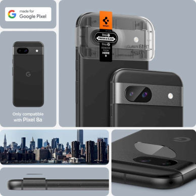 Spigen Optik.tR EZ Fit Camera Protector Google Pixel 8A - 2 pcs. 10