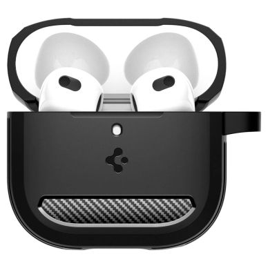 Spigen Rugged Armor Dėklas AirPods 4 - Juodas 2