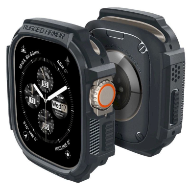 Spigen Rugged Armor Dėklas Apple Watch Ultra 1 / 2 (49 mm) - tamsiai pilkas 12