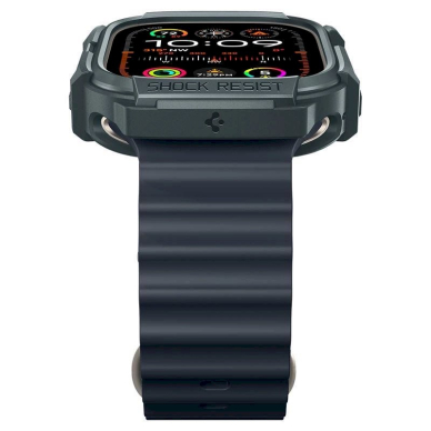 Spigen Rugged Armor Dėklas Apple Watch Ultra 1 / 2 (49 mm) - tamsiai žalias 3