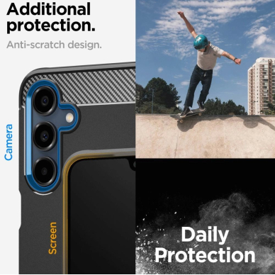 Spigen Rugged Armor Dėklas Samsung Galaxy A16 4G / 5G - Juodas 11