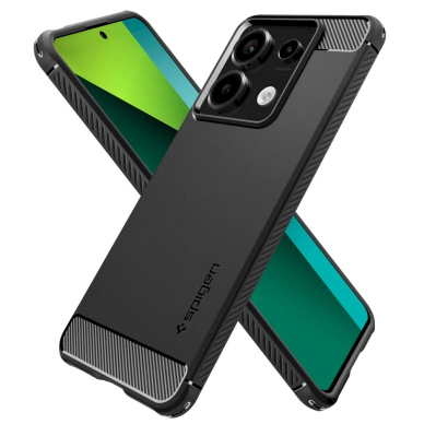 Spigen Rugged Armor Dėklas Xiaomi Redmi Note 13 Pro 5G / POCO X6 5G - matte Juodas 5