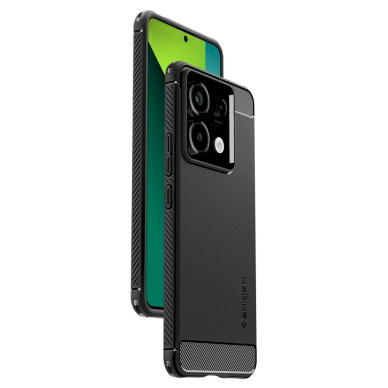 Spigen Rugged Armor Dėklas Xiaomi Redmi Note 13 Pro 5G / POCO X6 5G - matte Juodas 7