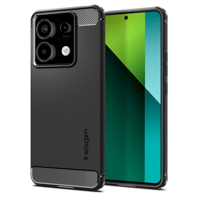 Spigen Rugged Armor Dėklas Xiaomi Redmi Note 13 Pro 5G / POCO X6 5G - matte Juodas