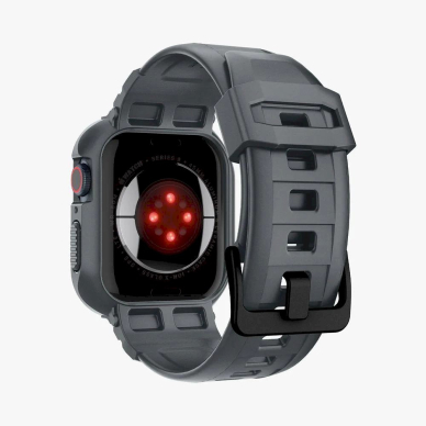 Spigen Rugged Armor Pro Dėklas Apple Watch 4 / 5 / 6 / 7 / 8 / 9 / SE (44 / 45 mm) - tamsiai pilkas 4