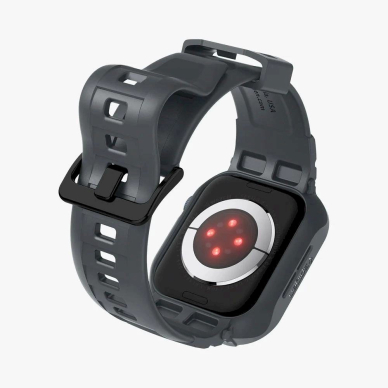 Spigen Rugged Armor Pro Dėklas Apple Watch 4 / 5 / 6 / 7 / 8 / 9 / SE (44 / 45 mm) - tamsiai pilkas 5