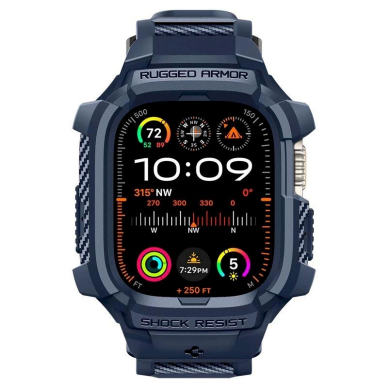 Spigen Rugged Armor Pro Dėklas Apple Watch Ultra 1 / 2 (49 mm) - navy blue 13