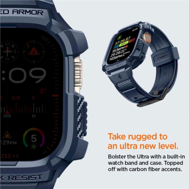 Spigen Rugged Armor Pro Dėklas Apple Watch Ultra 1 / 2 (49 mm) - navy blue 6