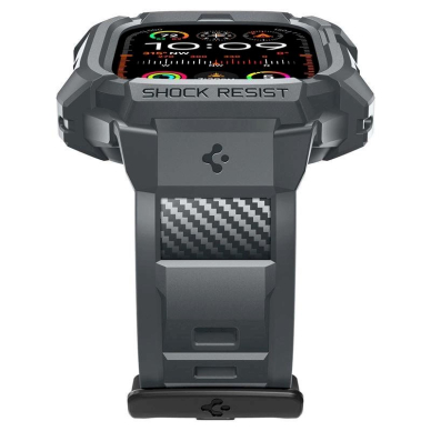 Spigen Rugged Armor Pro Dėklas Apple Watch Ultra 1/2 (49 mm) - tamsiai pilkas 19