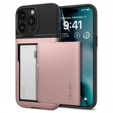 Spigen Slim Armor CS case for iPhone 15 Pro - pink