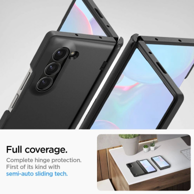 Spigen Slim Armor Pro Dėklas Samsung Galaxy Z Fold 6 - Juodas 10