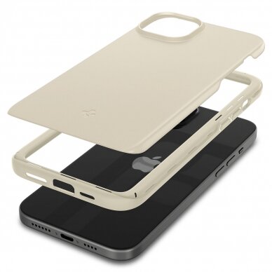 Spigen Thin Fit case for iPhone 15 Plus - beige 10