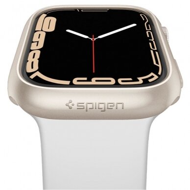 SPIGEN THIN FIT RĖMELIS APPLE WATCH 7/8/9 (41MM) Kreminis 5