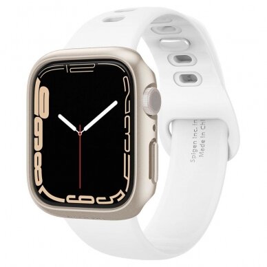 SPIGEN THIN FIT RĖMELIS APPLE WATCH 7/8/9 (41MM) Kreminis