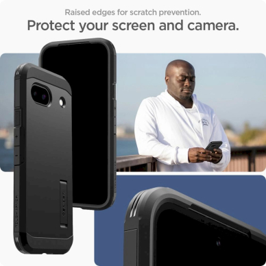 Spigen Tough Armor dėklas Google Pixel 8A - Juodas 15