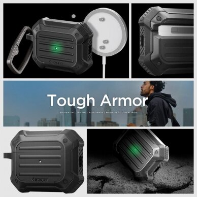 Spigen TOUGH ARMOR MAG MAGSAFE Apple AIRPODS PRO 1 / 2 BLACK 10