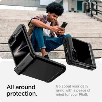 Spigen Tough Armor Pro Dėklas Samsung Galaxy Z Flip 6 - Juodas 7