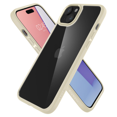 Spigen Ultra Hybrid case for iPhone 15 - beige 1