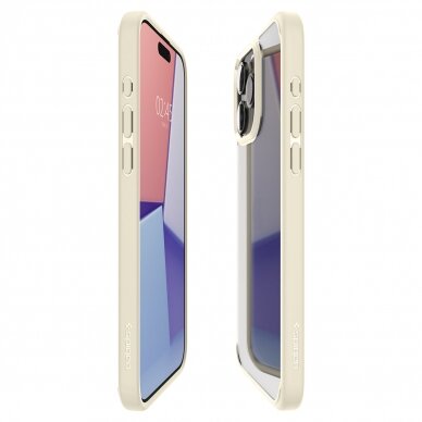 Spigen Ultra Hybrid case for iPhone 15 Pro Max - beige 2