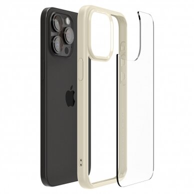 Spigen Ultra Hybrid case for iPhone 15 Pro Max - beige 8