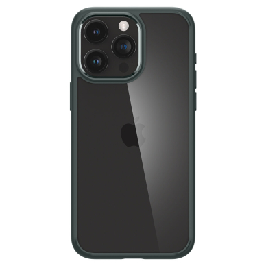 Spigen Ultra Hybrid case for iPhone 15 Pro Max - dark green 2