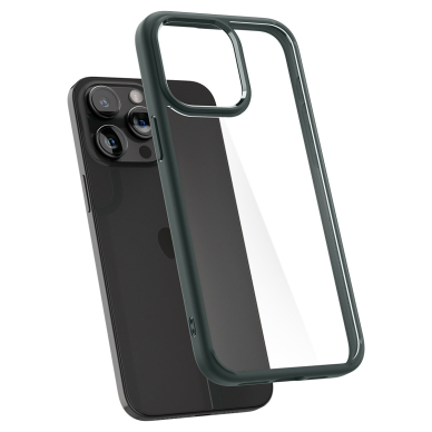 Spigen Ultra Hybrid case for iPhone 15 Pro Max - dark green 7