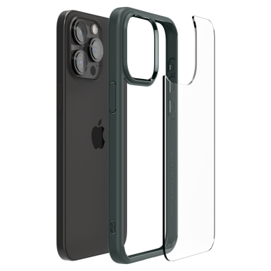 Spigen Ultra Hybrid case for iPhone 15 Pro Max - dark green 8