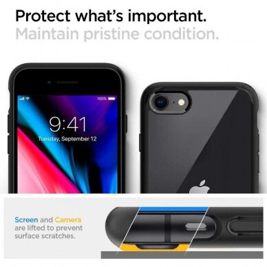 Iphone 7 / 8 / SE 2020 / SE 2022 SPIGEN ULTRA HYBRID BLACK 3