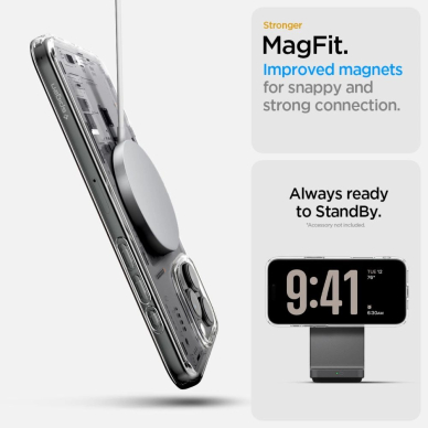 Spigen Ultra Hybrid Mag MagSafe Dėklas iPhone 16 Pro Max NEO ONE - Skaidrus 16