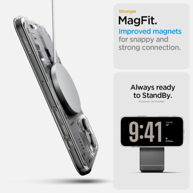 Spigen Ultra Hybrid Mag MagSafe iPhone 16 Pro Dėklas - Skaidrus 16