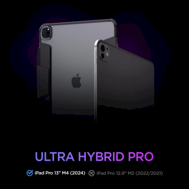 Spigen Ultra Hybrid Pro Dėklas iPad Pro 13 2024 - Juodas 10