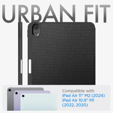 Spigen Urban Fit Dėklas iPad Air 10.9 4/5 2020-2022 / 11.6 2024 - Juodas 11