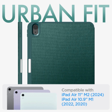 Spigen Urban Fit Dėklas iPad Air 10.9 4/5 2020-2022 / 11.6 2024 - žalias 11