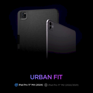 Spigen Urban Fit iPad Pro 11 2024 Case - Juodas 12