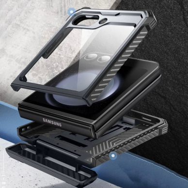 Supcase IBLSN ArmorBox Dėklas Samsung Galaxy Z Flip 6 - Juodas 5