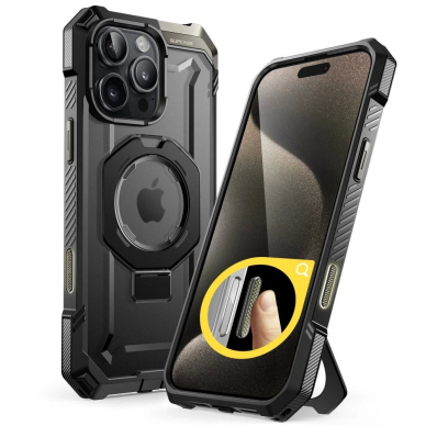 Supcase UB Grip Mag Dėklas MagSafe iphone 16 Pro Max - Juodas