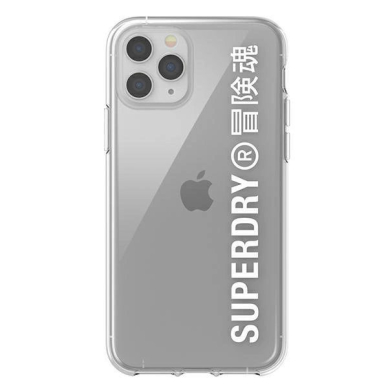 SuperDry Snap iPhone 11 Pro Max Clear Case Permatomas/Baltas 41580 1