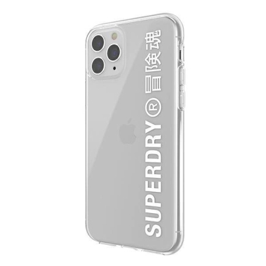 SuperDry Snap iPhone 11 Pro Max Clear Case Permatomas/Baltas 41580 4